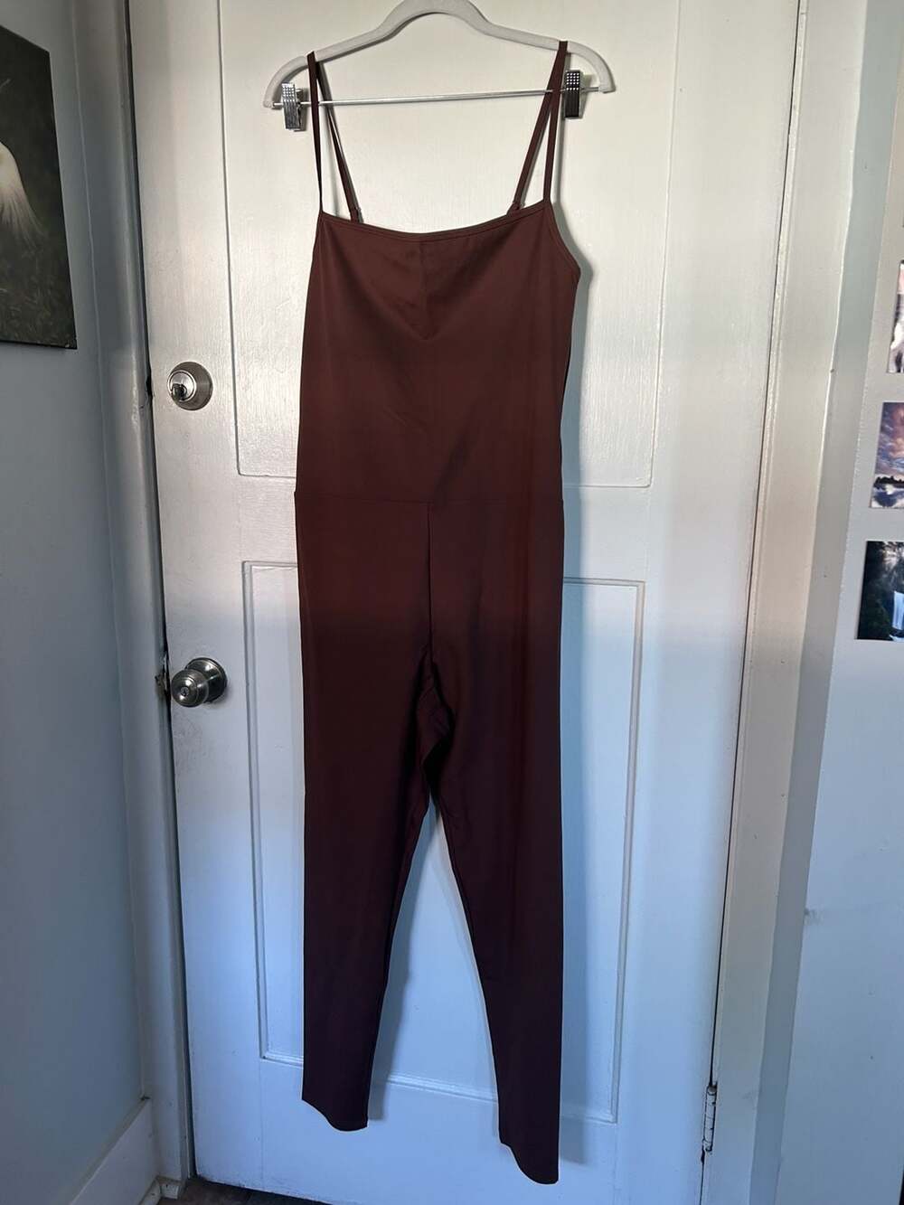 Girlfriend Collective Brown Cami Unitard Jumpsuit XXXL